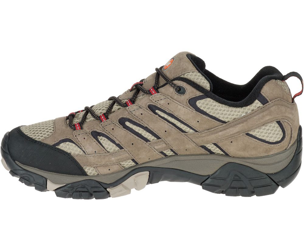 Buty Trekkingowe Merrell Męskie Brązowe - Moab 2 Waterproof Wide Width - 782136-BDG